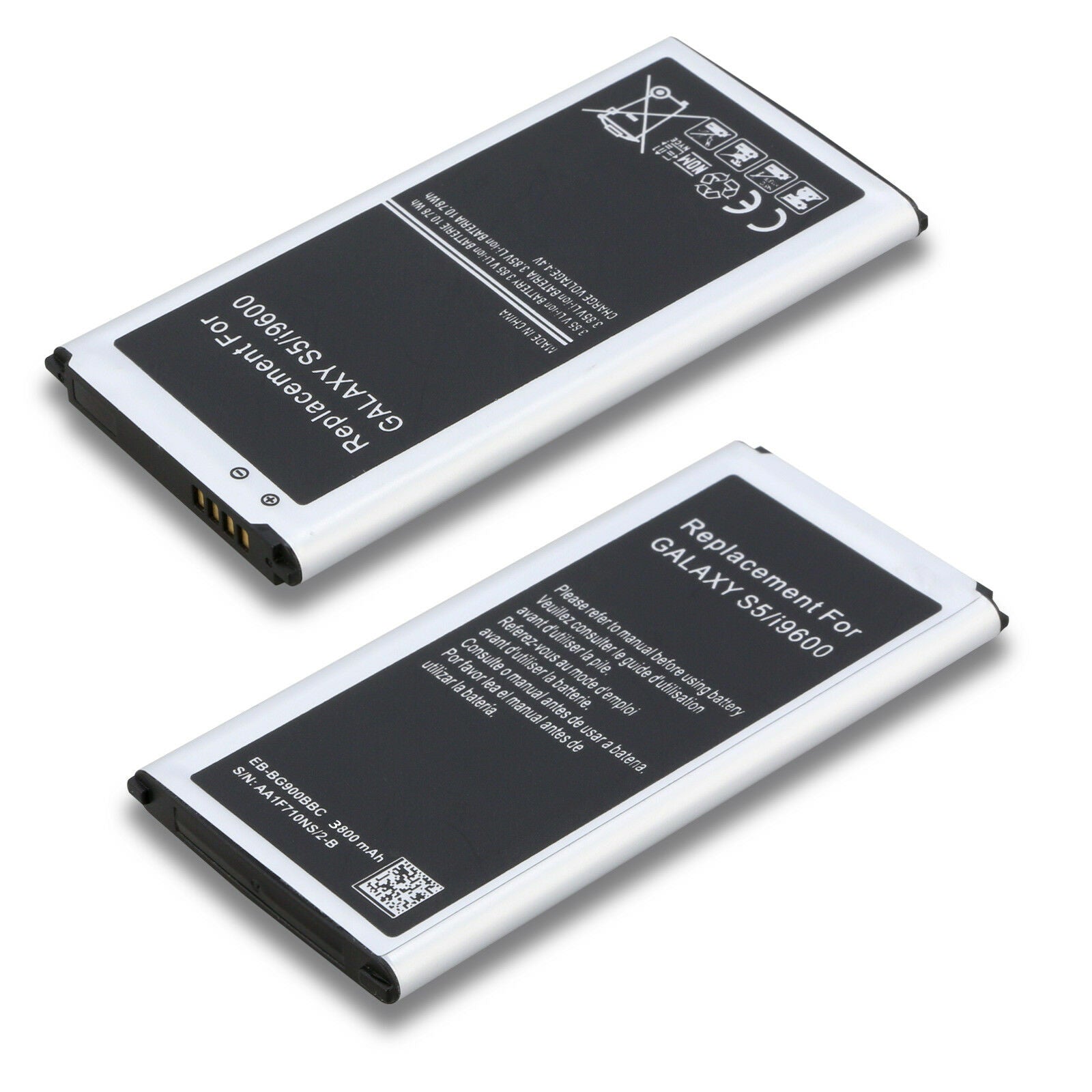 Samsung Galaxy S5 3800mAh Replacement Battery (G900F G900i i9600) - Eastlakes Electronics